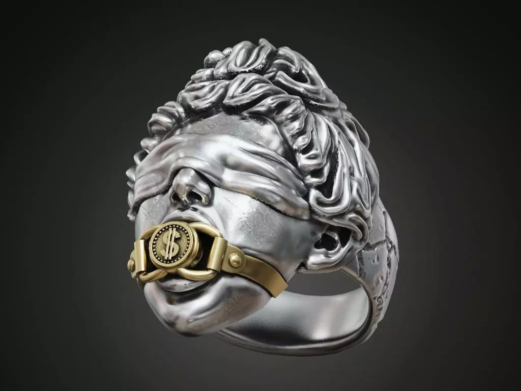 Femida Ring Antique Statue 3D print model