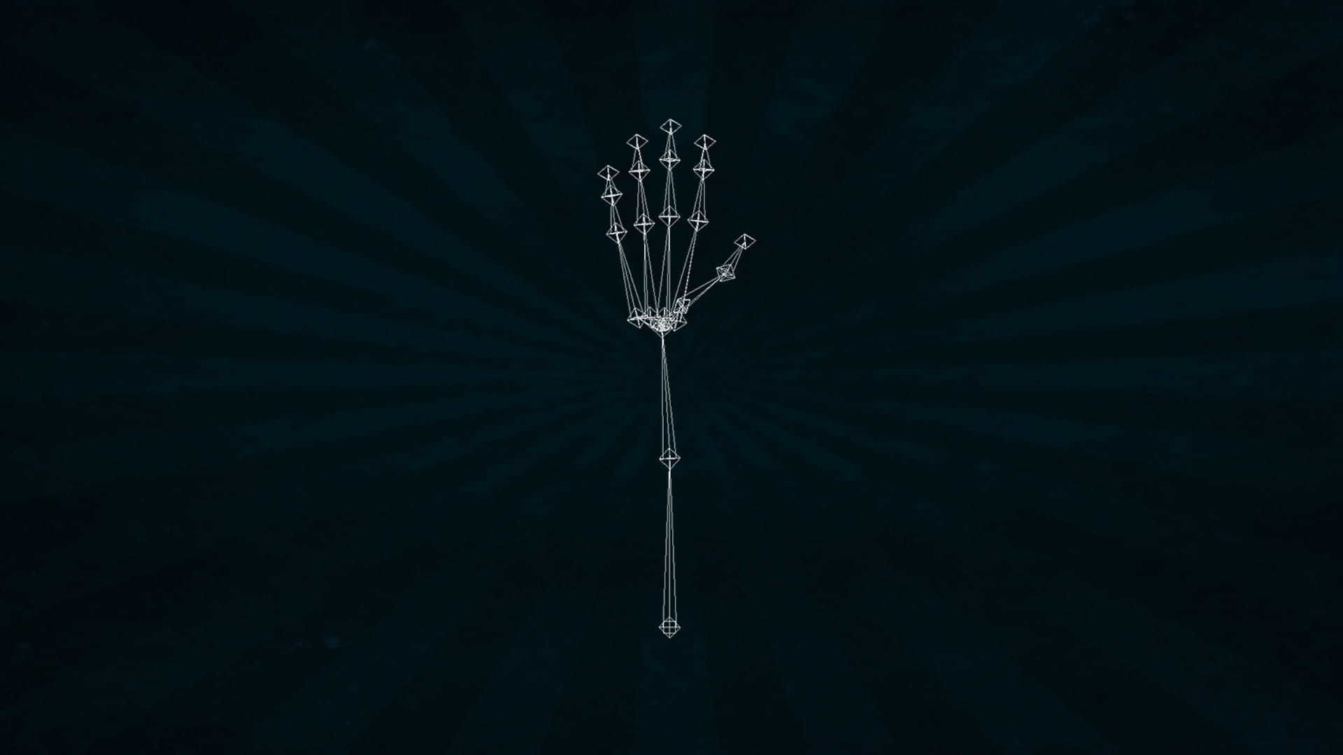 HAND-052 Rigged right hand Low-poly 3D model_8