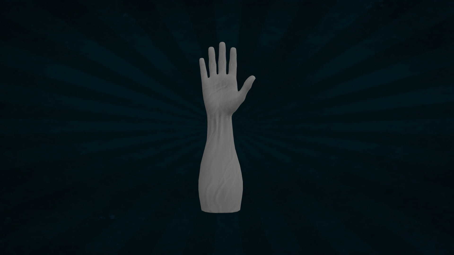 HAND-052 Rigged right hand Low-poly 3D model_5