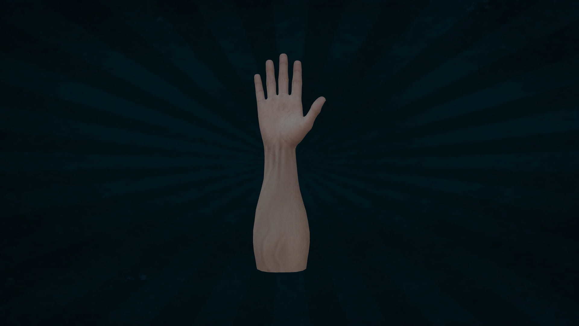 HAND-052 Rigged right hand Low-poly 3D model_3