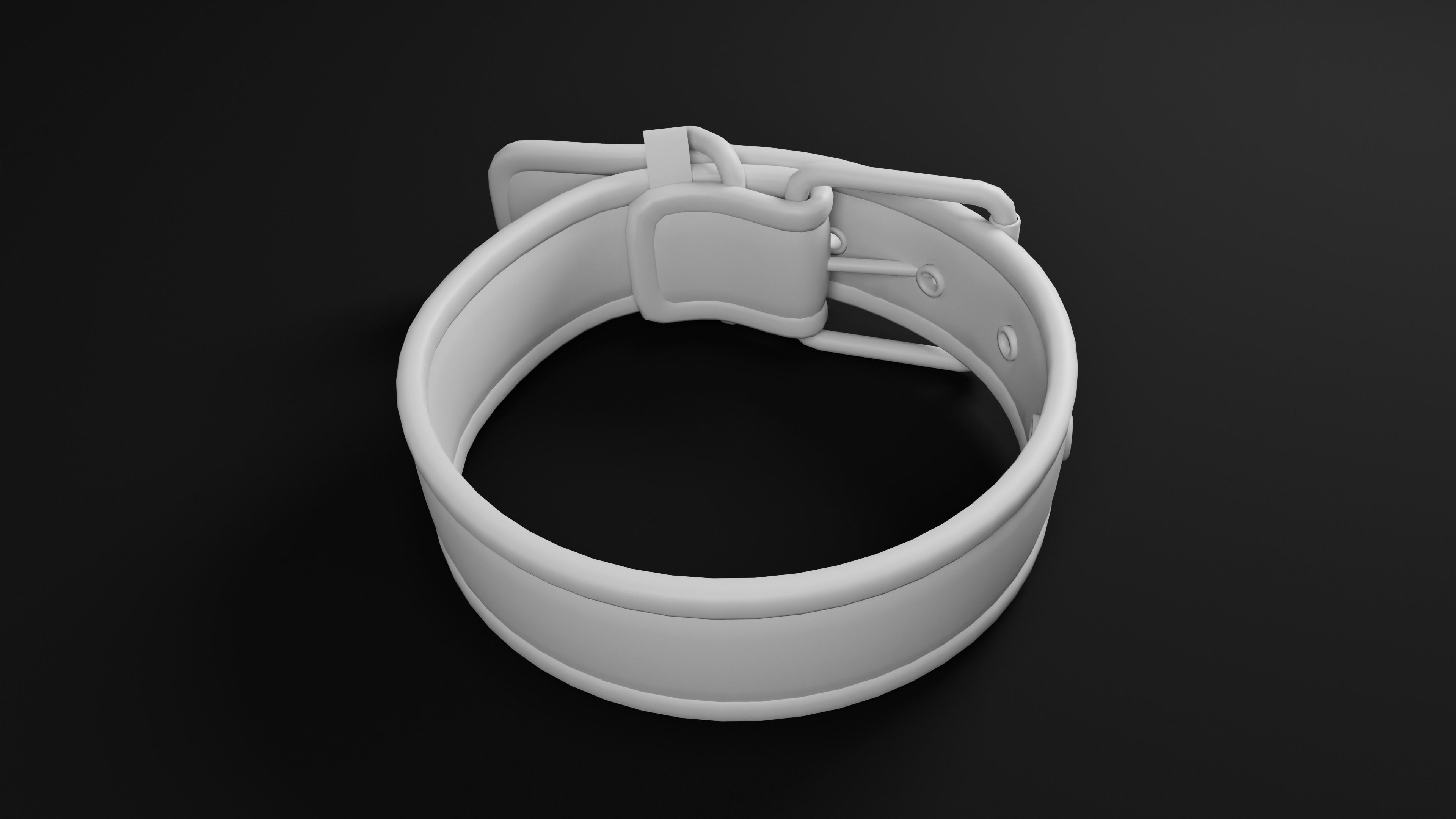 Dog Collar  Low-poly 3D model_5