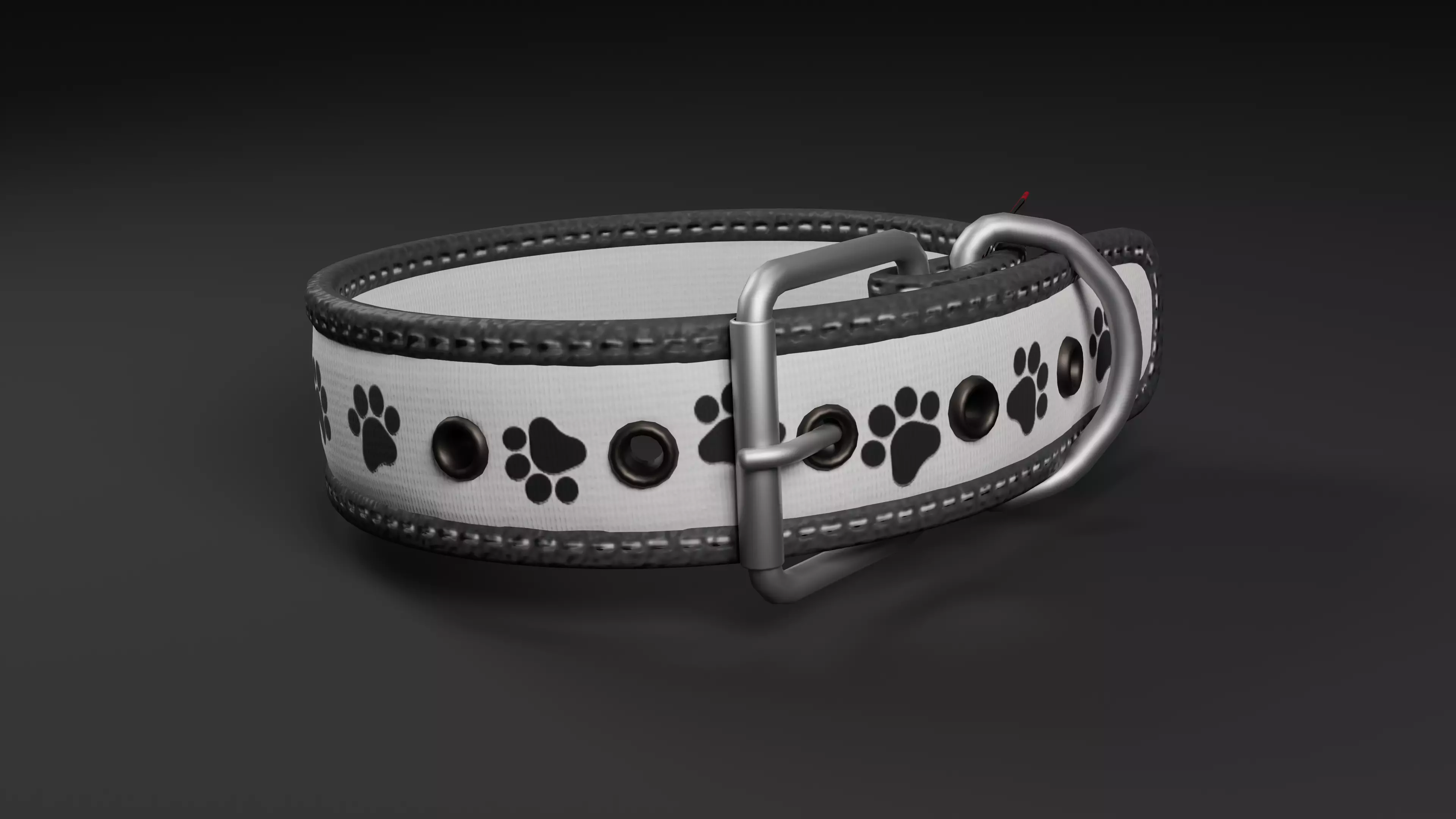 Dog Collar  Low-poly 3D model_0
