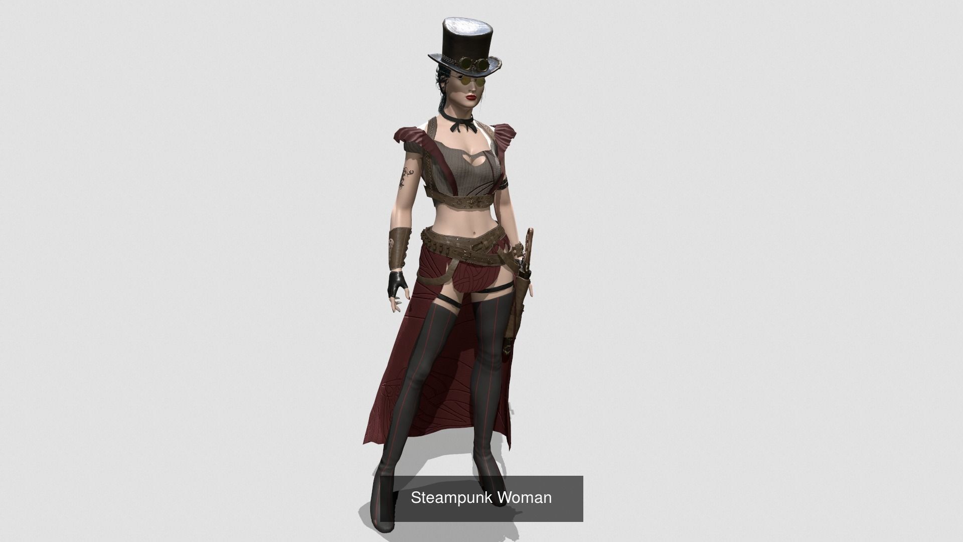 Steampunk Character Pack 3D Model Collection_5