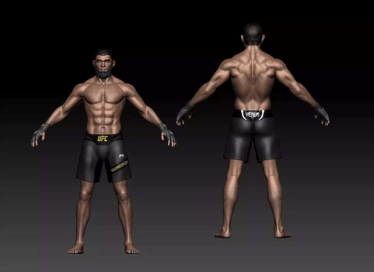 Khabib Nurmagomedov 3D model 3D model_0