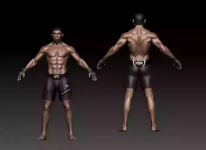 Khabib Nurmagomedov 3D model