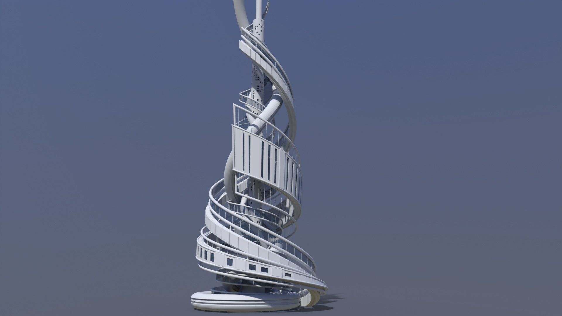 Futuristic Skyscrapers 2023 3D model_1