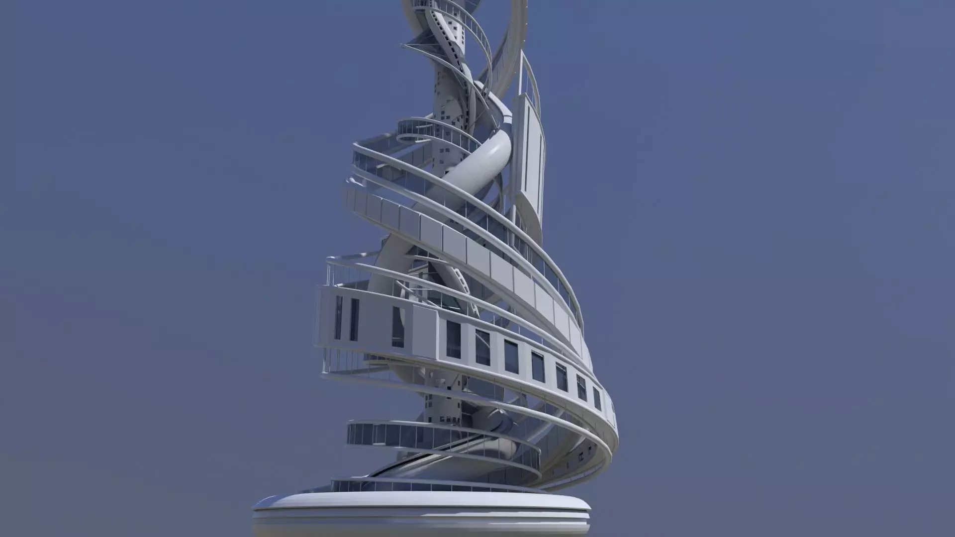 Futuristic Skyscrapers 2023 3D model_0
