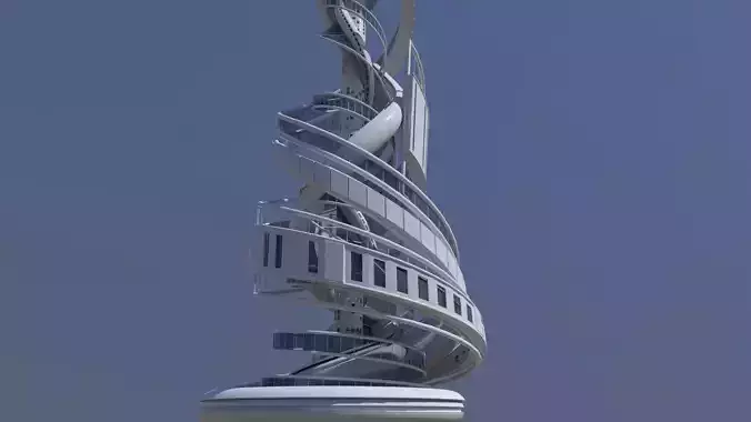 Futuristic Skyscrapers 2023 3D model