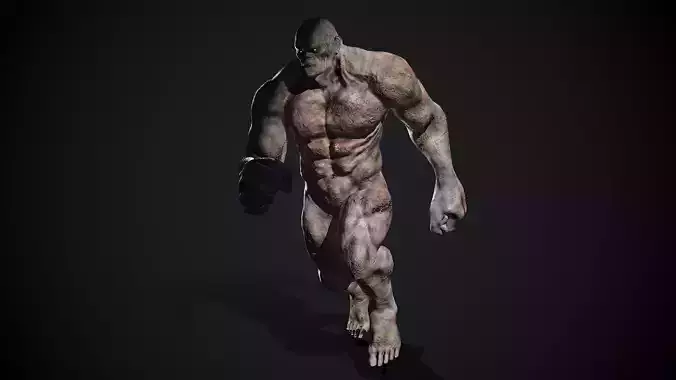 Giant Monster Thing Low-poly 3D model