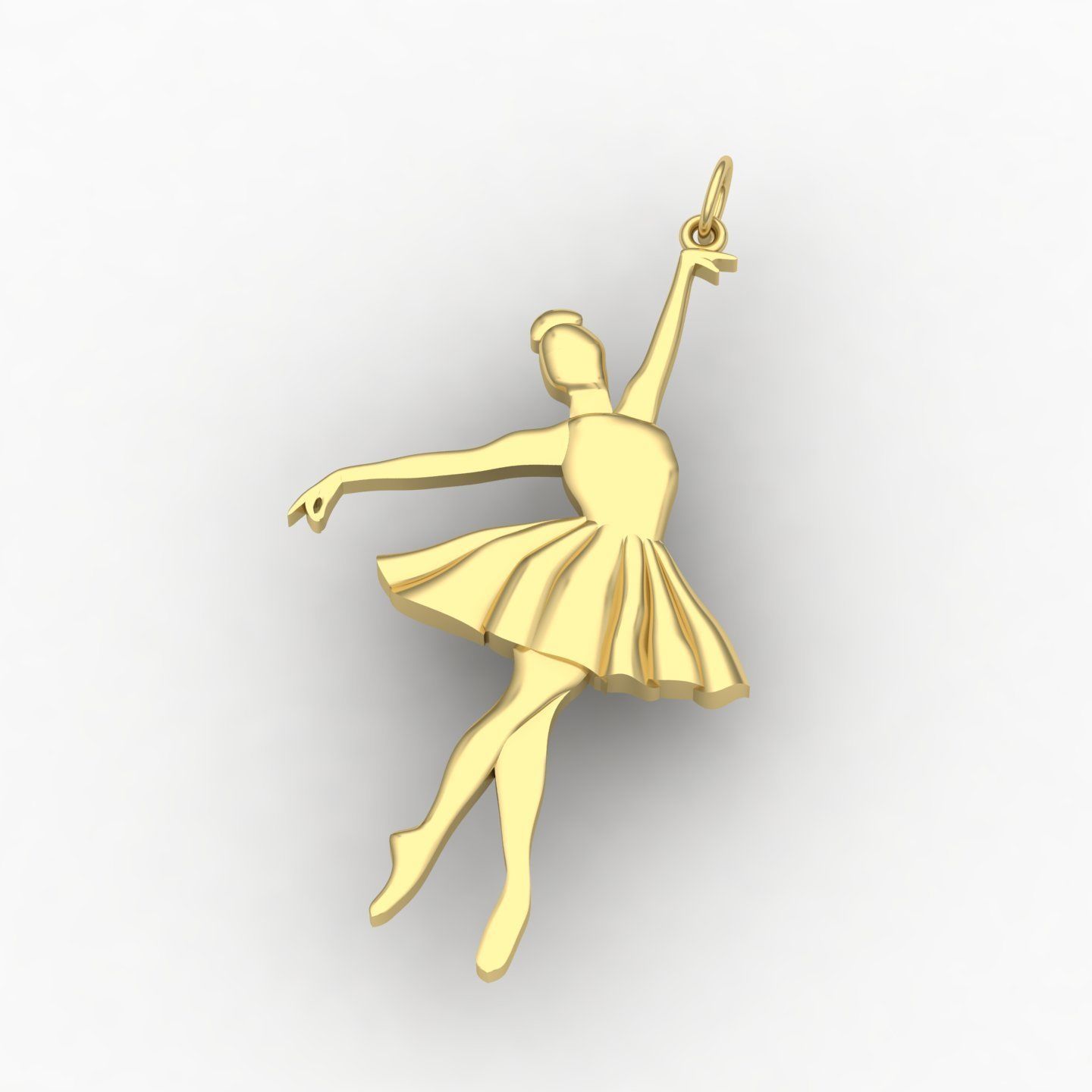 Ballerina pendant 01 3D print model_1