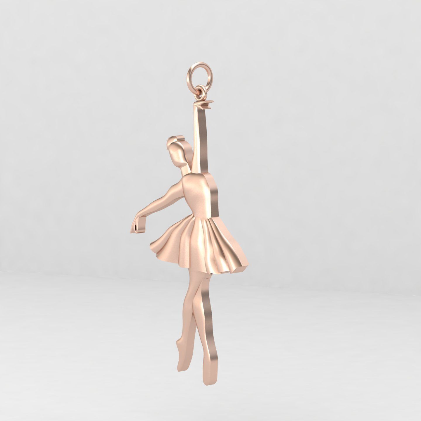 Ballerina pendant 01 3D print model_10
