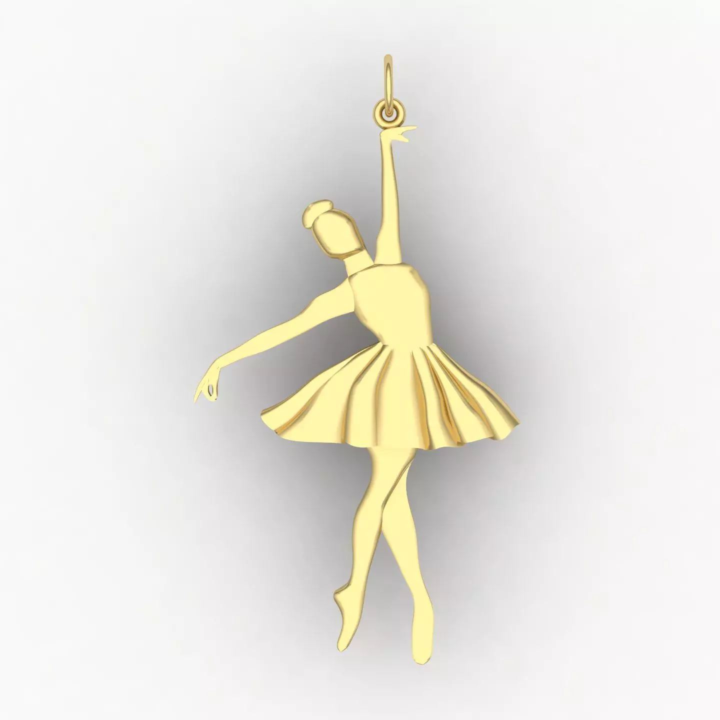 Ballerina pendant 01 3D print model_0