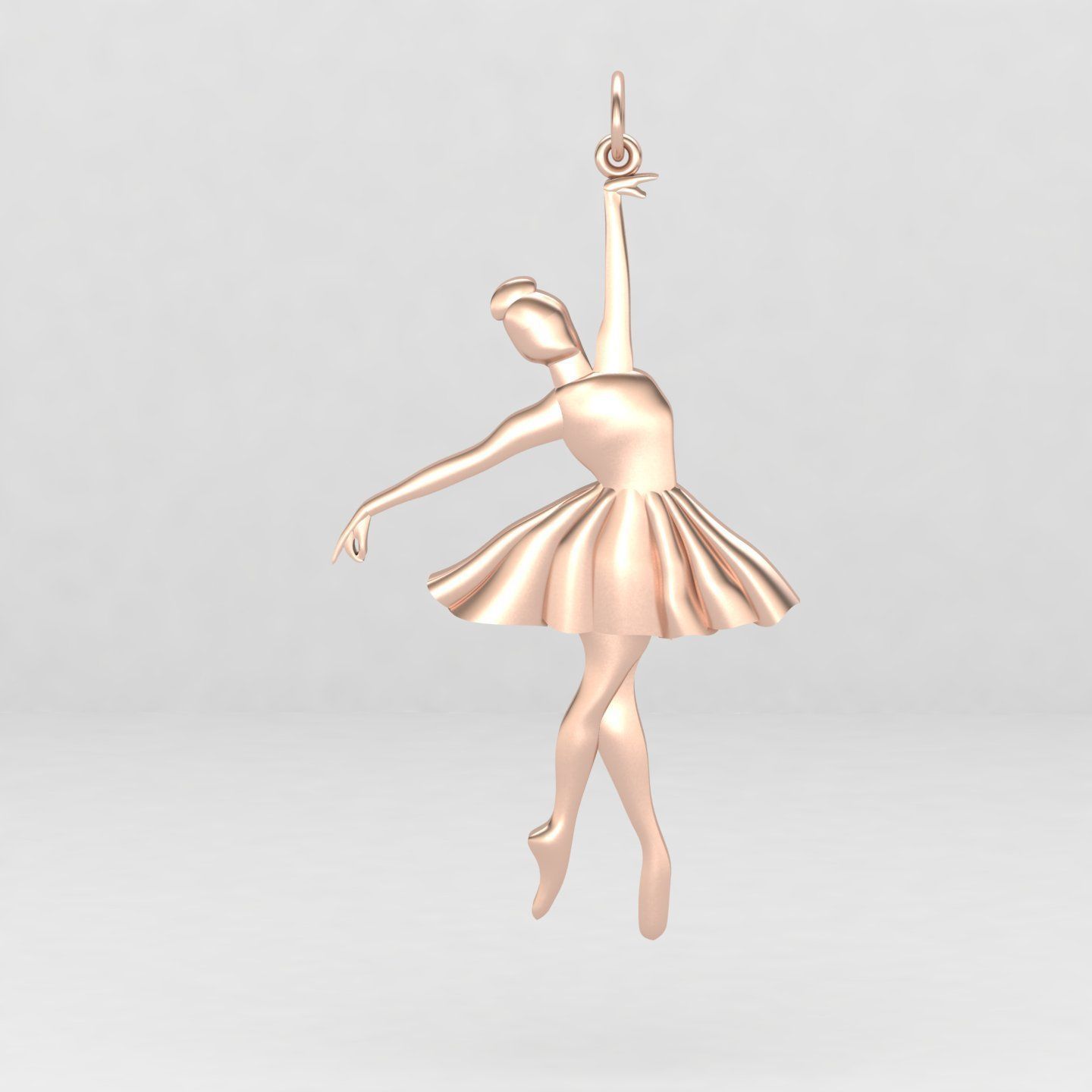 Ballerina pendant 01 3D print model_9