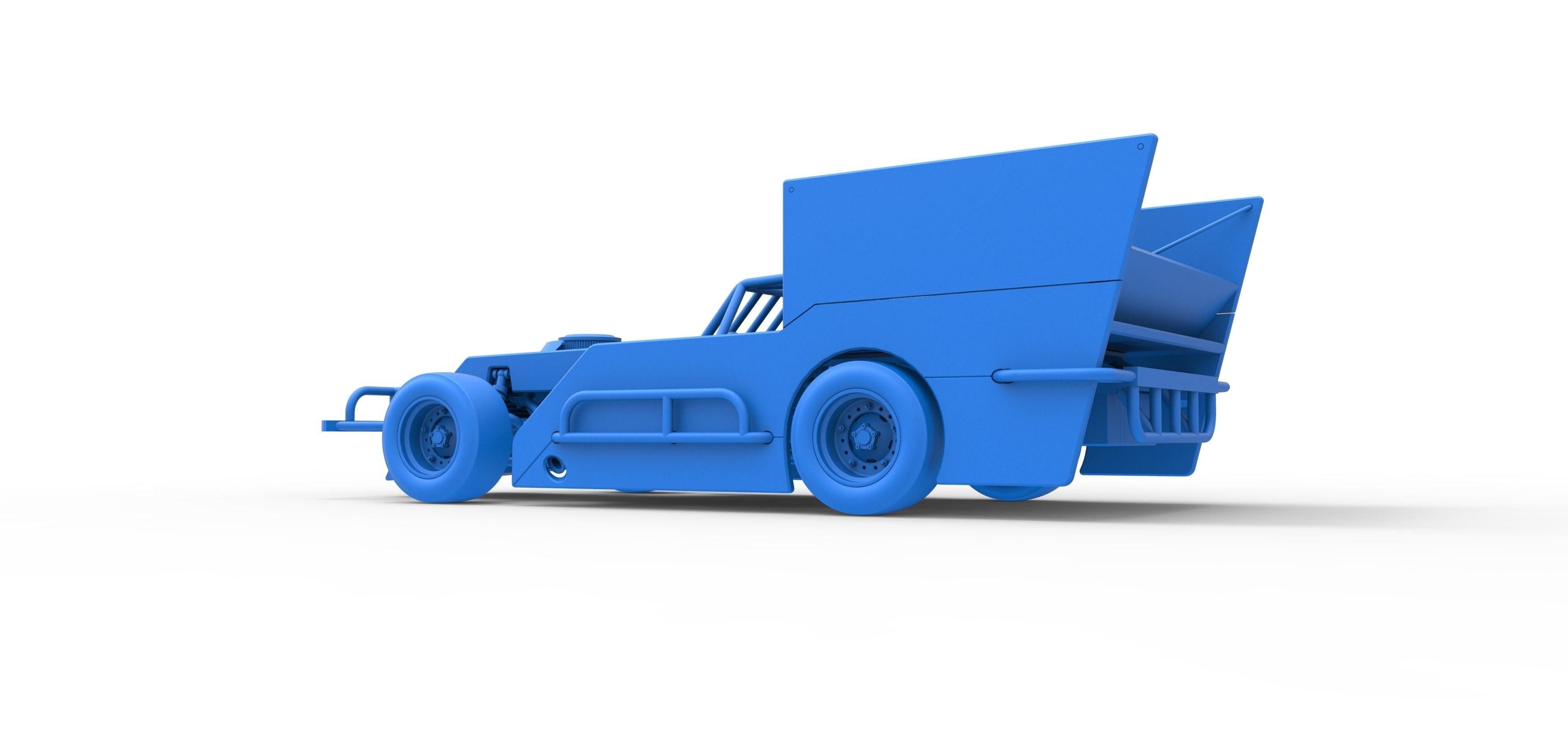 Outlaw Figure 8 Modified stock car Scale 1 to 25 3D print model_30