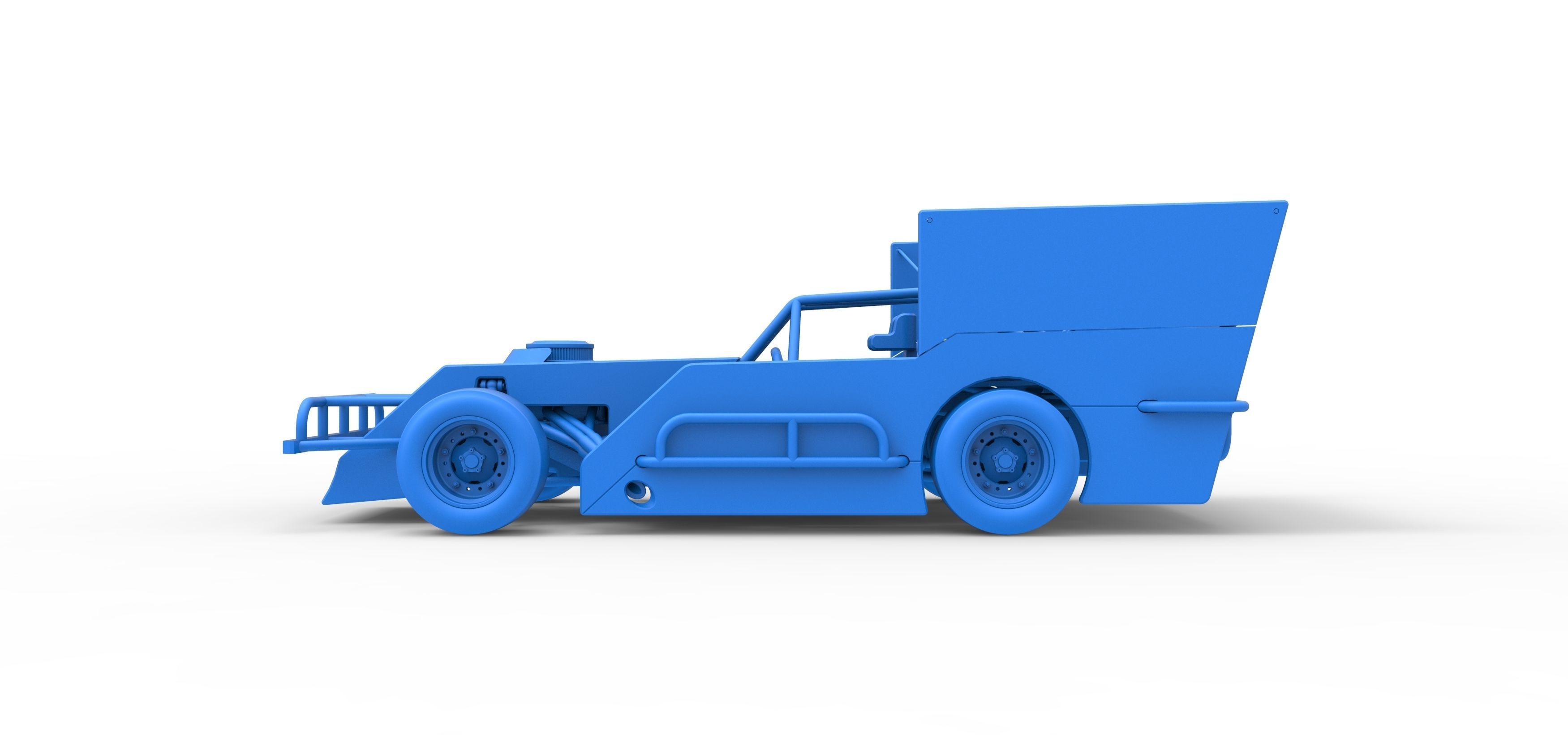 Outlaw Figure 8 Modified stock car Scale 1 to 25 3D print model_26