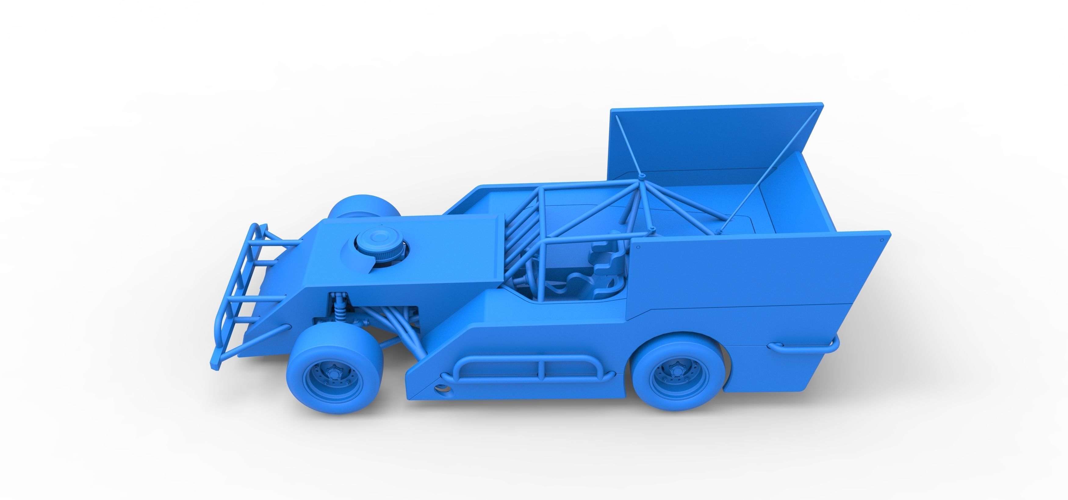 Outlaw Figure 8 Modified stock car Scale 1 to 25 3D print model_27