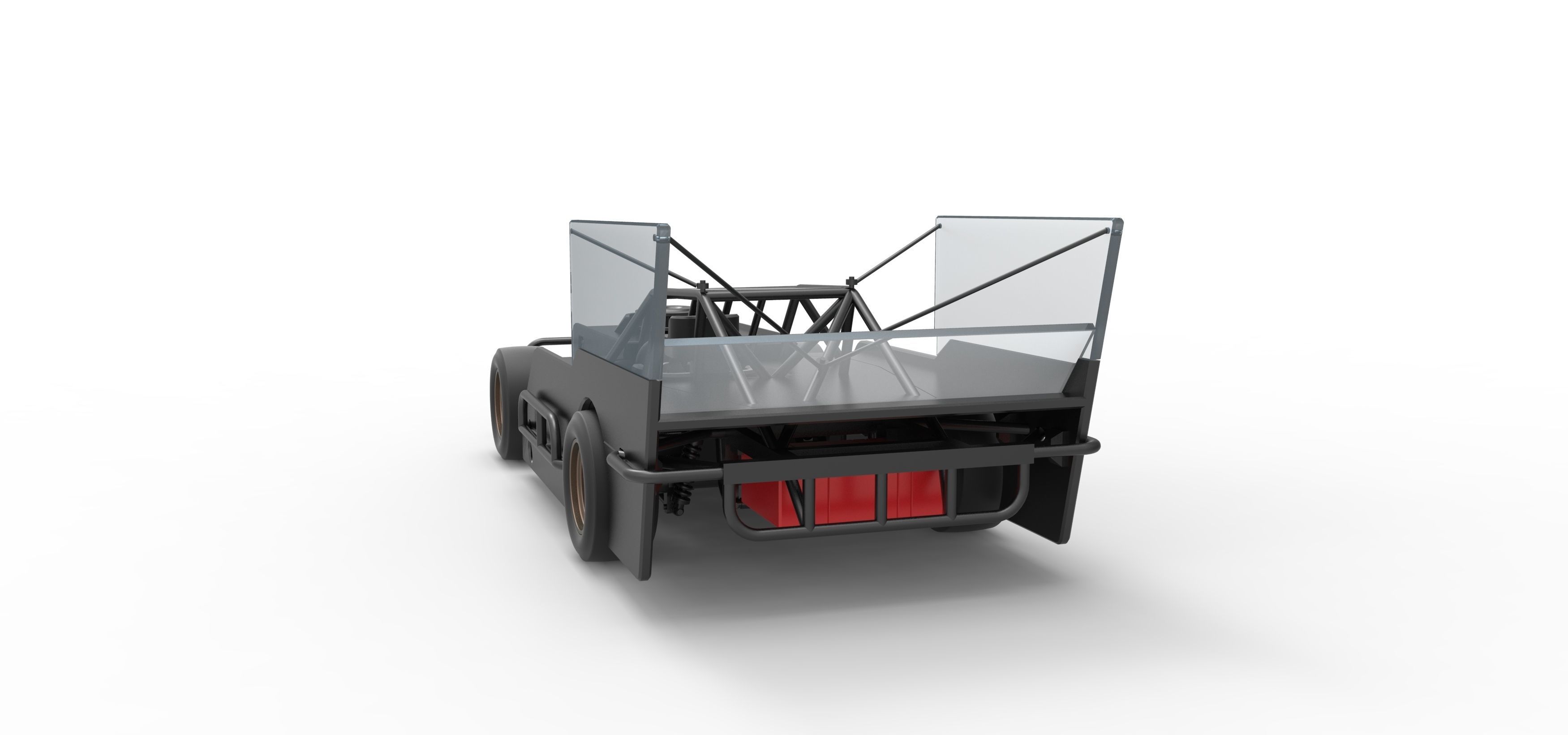 Outlaw Figure 8 Modified stock car Scale 1 to 25 3D print model_14