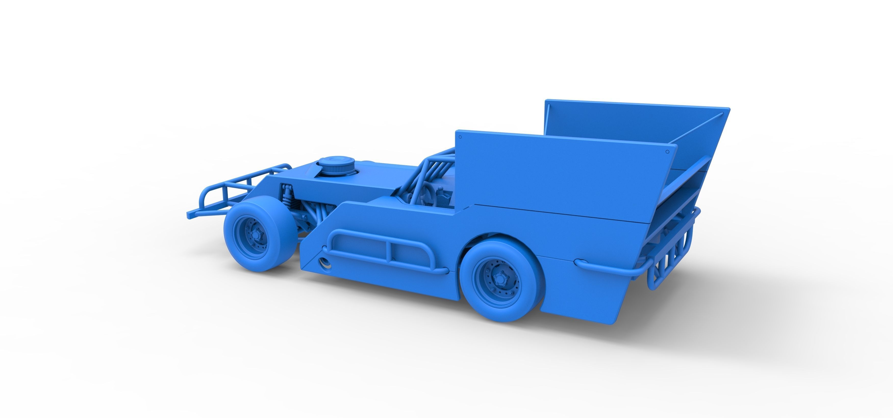 Outlaw Figure 8 Modified stock car Scale 1 to 25 3D print model_29