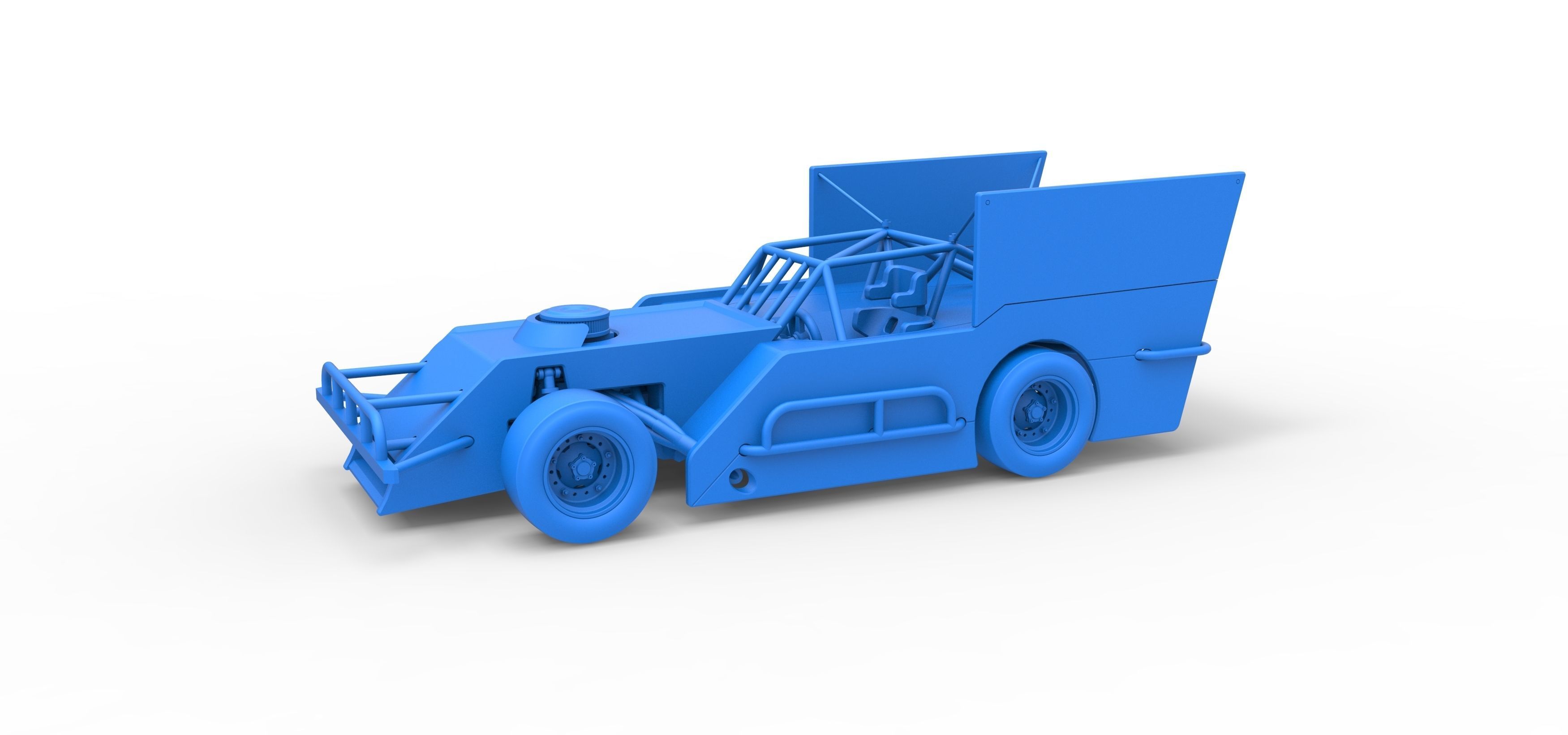 Outlaw Figure 8 Modified stock car Scale 1 to 25 3D print model_18