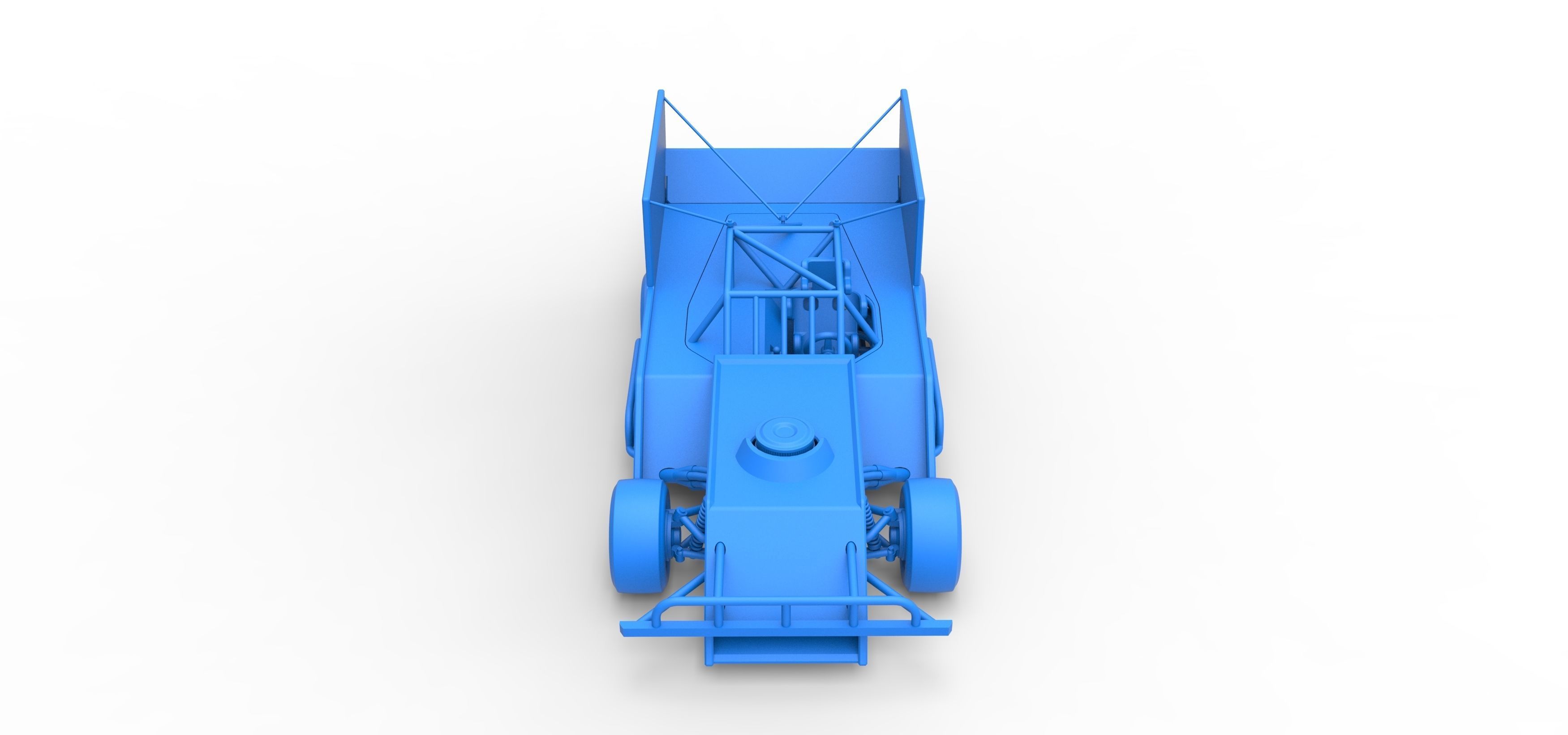 Outlaw Figure 8 Modified stock car Scale 1 to 25 3D print model_25