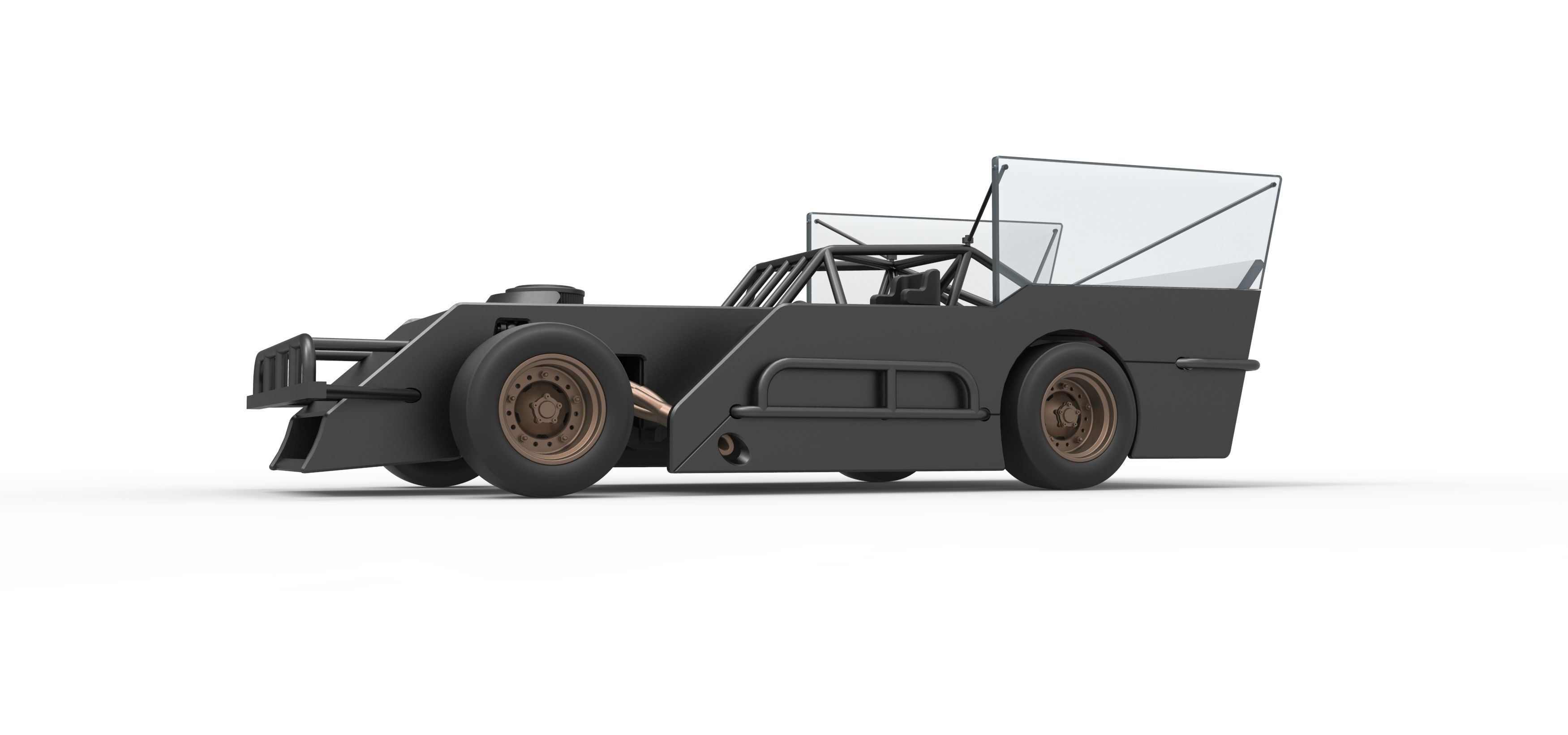 Outlaw Figure 8 Modified stock car Scale 1 to 25 3D print model_2