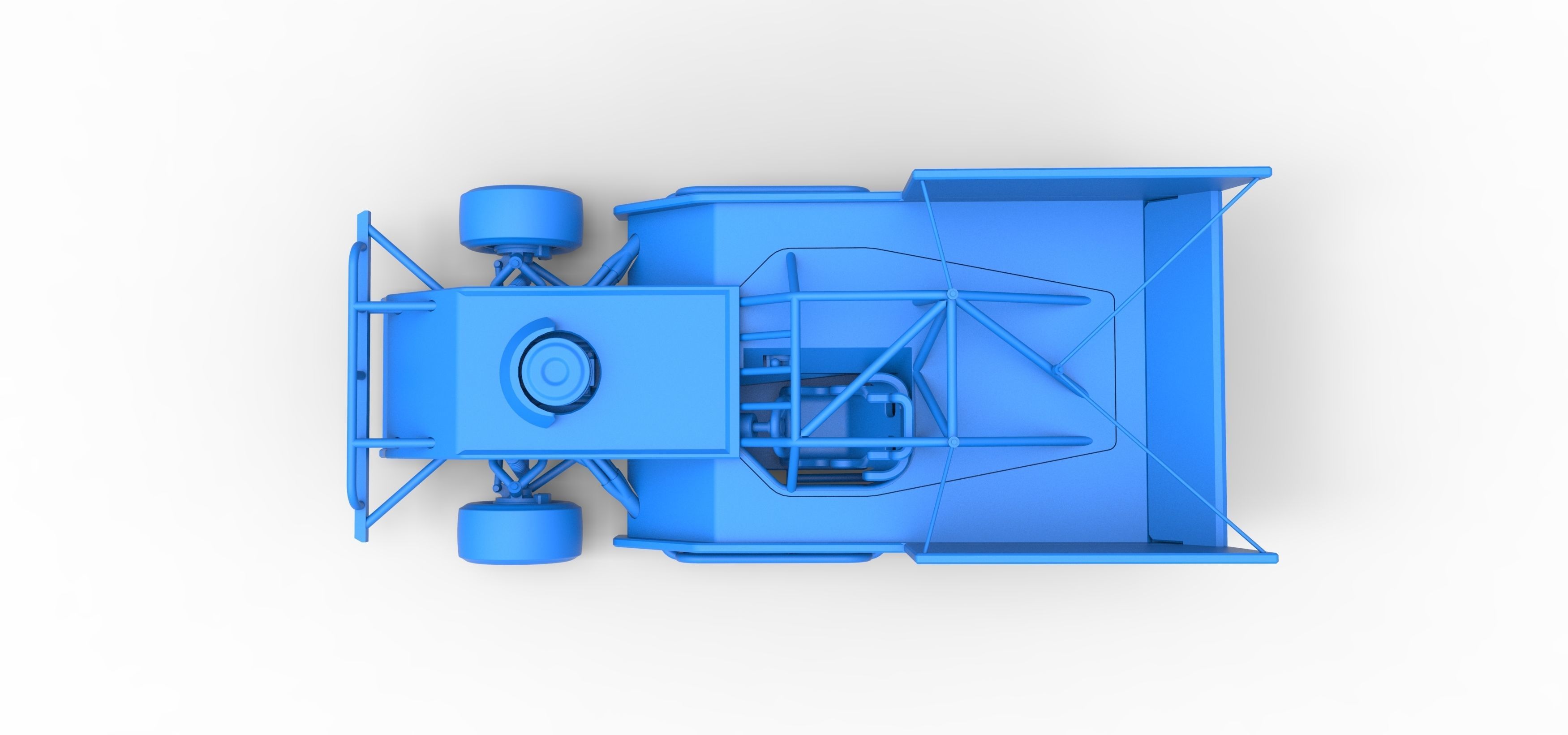 Outlaw Figure 8 Modified stock car Scale 1 to 25 3D print model_28