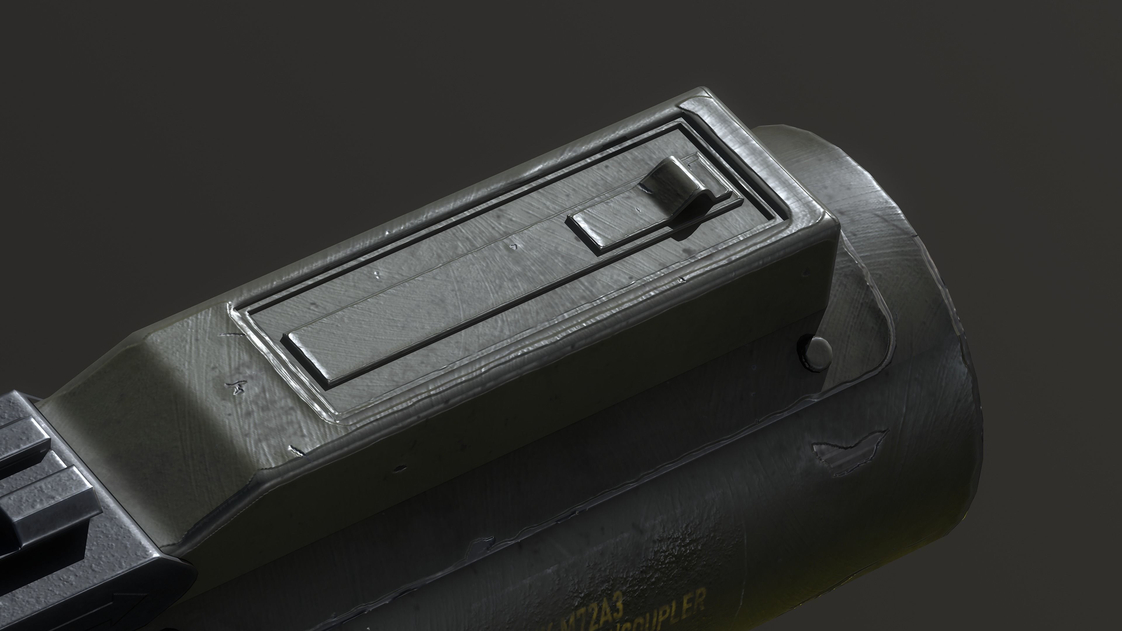 M72 LAW Light Anti Tank Weapon  Low-poly 3D model_4