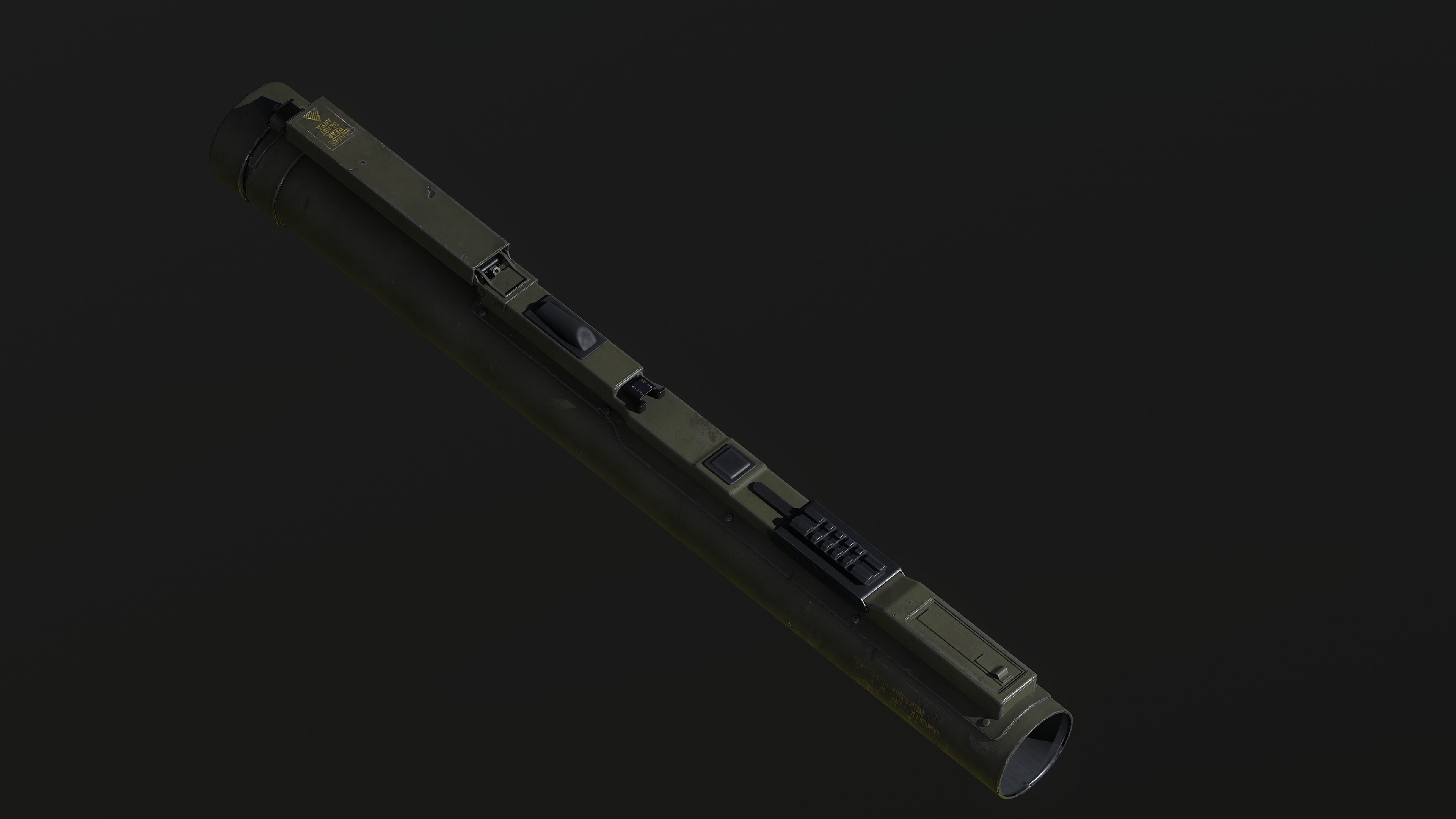 M72 LAW Light Anti Tank Weapon  Low-poly 3D model_8