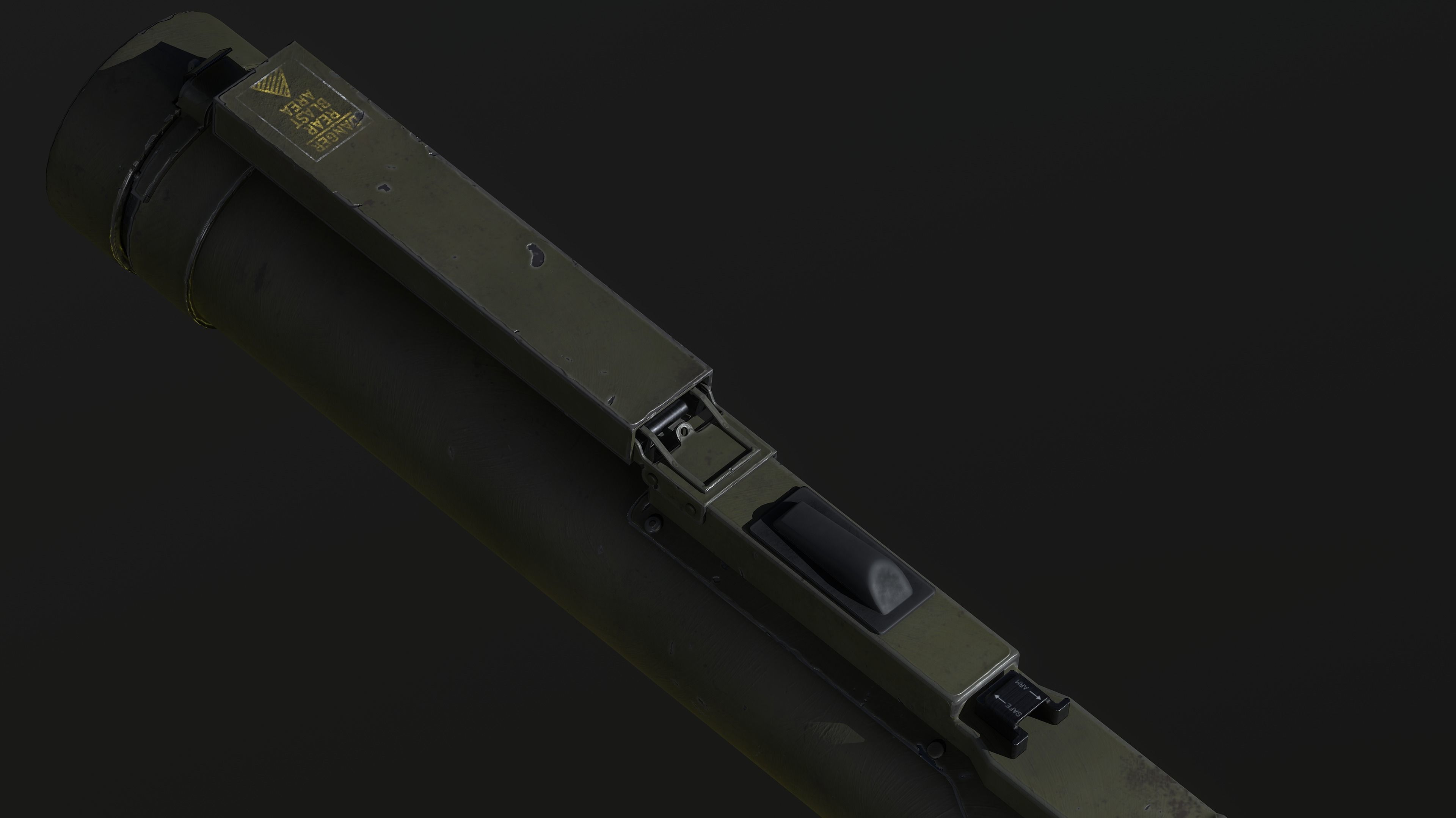 M72 LAW Light Anti Tank Weapon  Low-poly 3D model_7