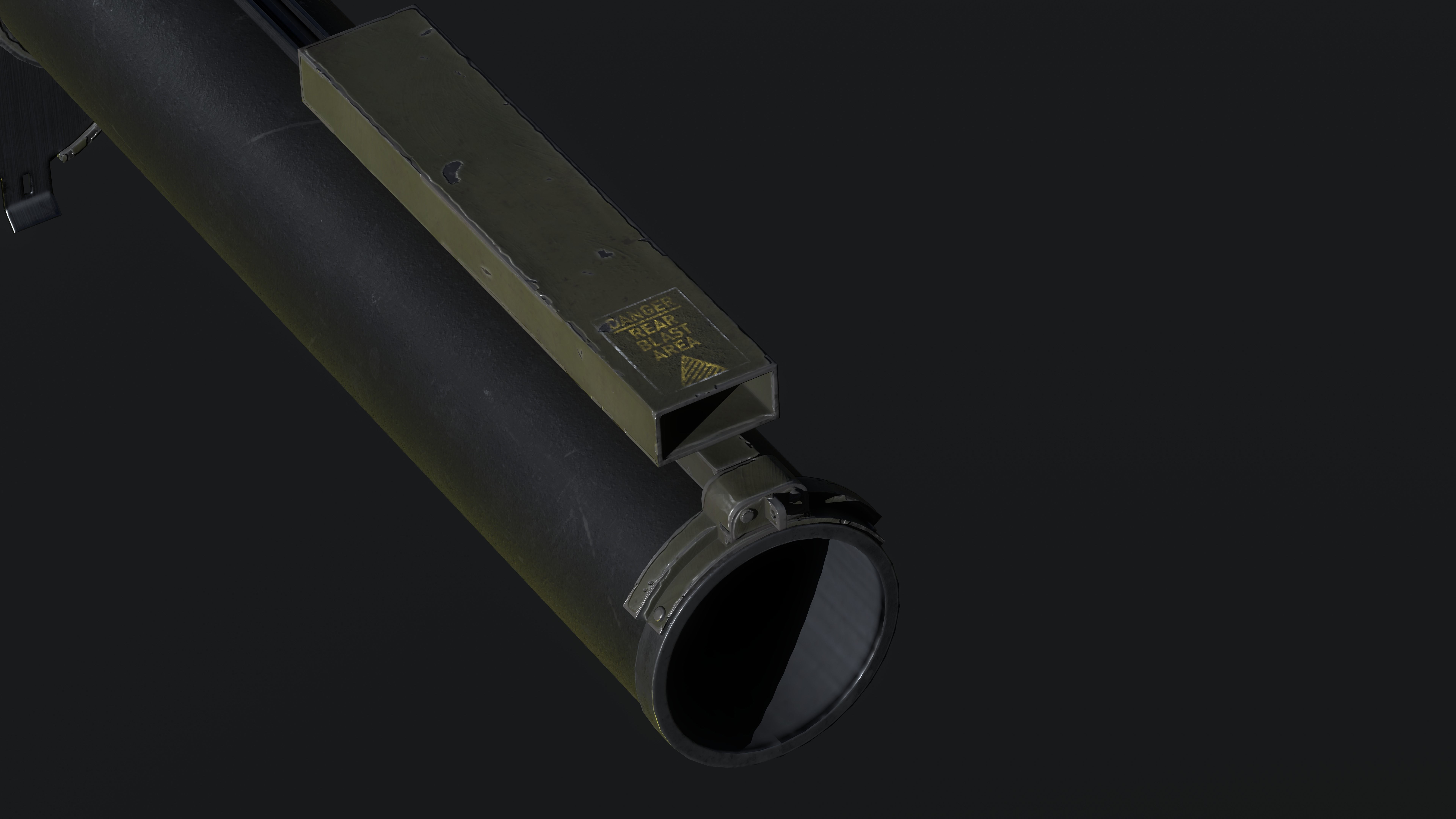 M72 LAW Light Anti Tank Weapon  Low-poly 3D model_6