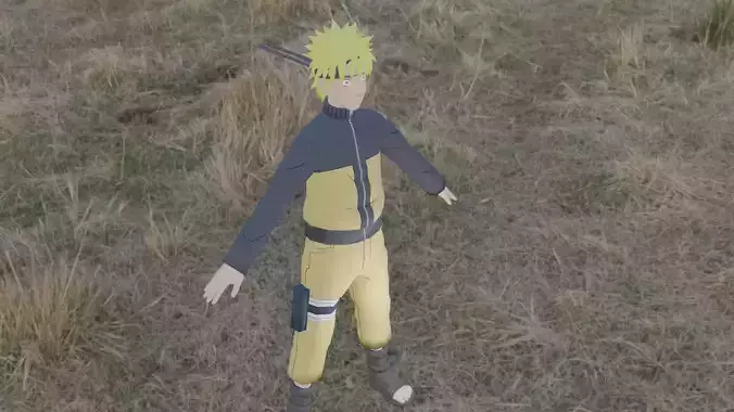naroto anime 3d model 
