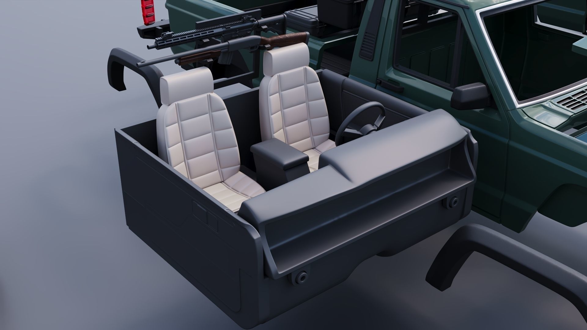 Jeep Comanche 1985 Custom 3D print model_29