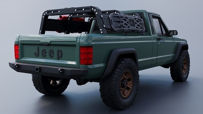 Jeep Comanche 1985 Custom 3D print model 7