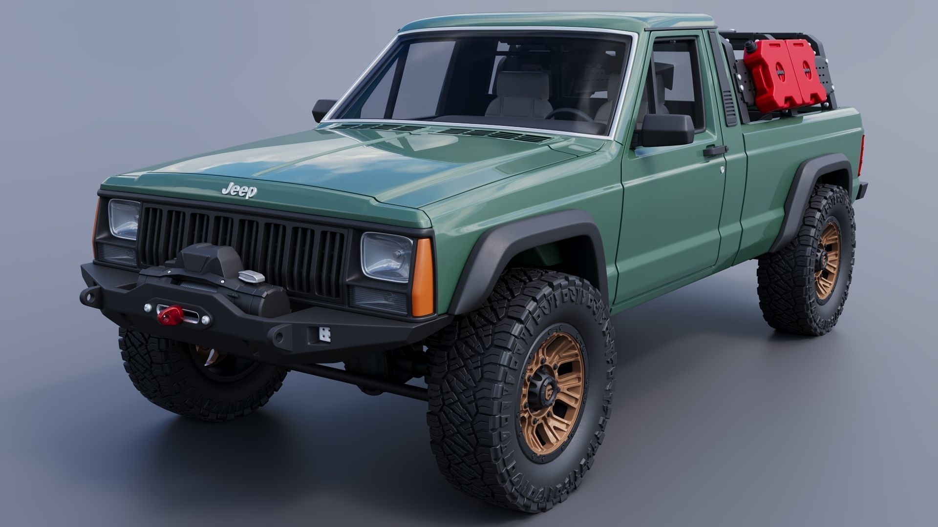 Jeep Comanche 1985 Custom 3D print model_17