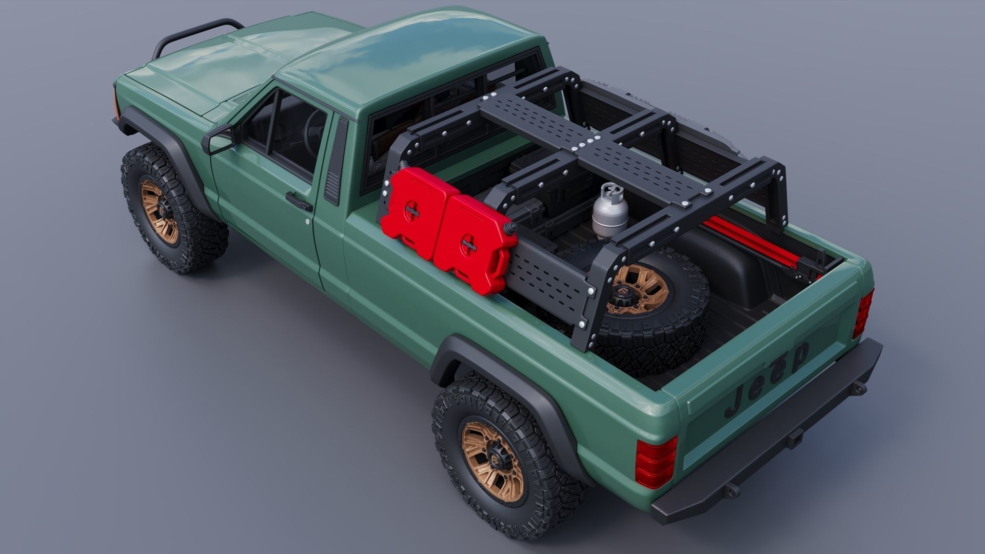 Jeep Comanche 1985 Custom 3D print model_5