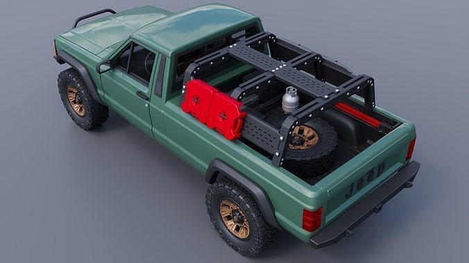 Jeep Comanche 1985 Custom 3D print model 6