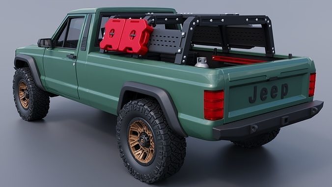 Jeep Comanche 1985 Custom 3D print model 5