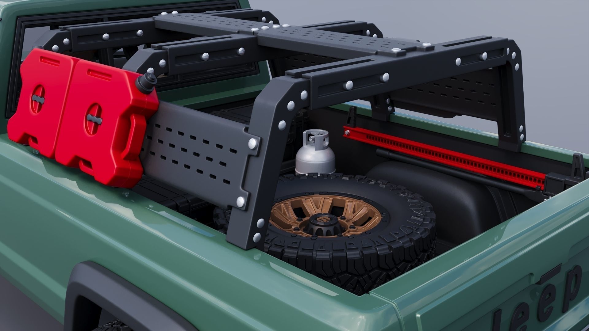 Jeep Comanche 1985 Custom 3D print model_12