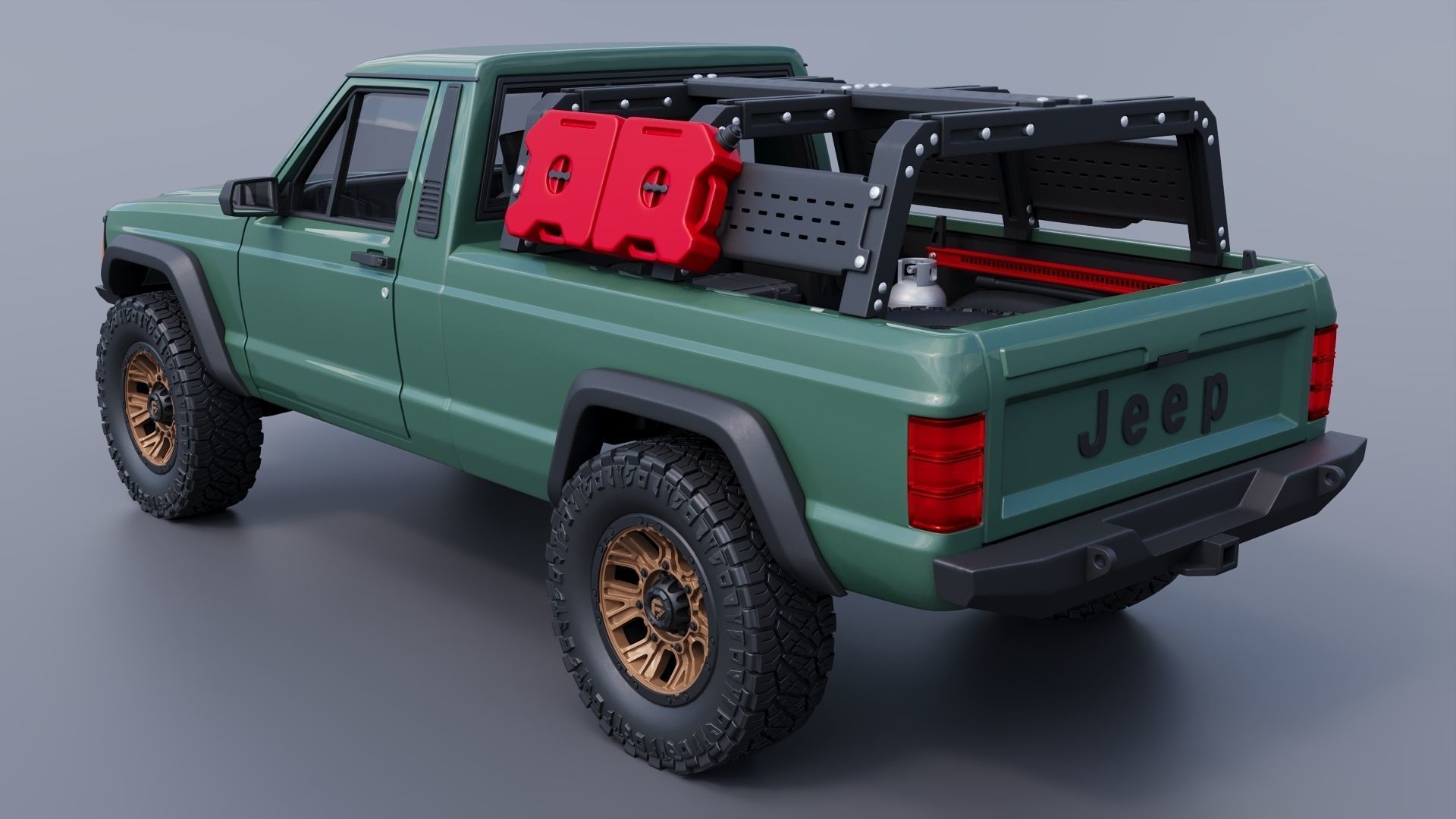 Jeep Comanche 1985 Custom 3D print model_19