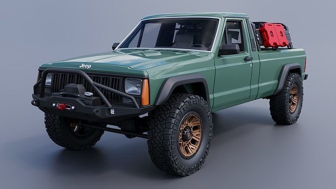 Jeep Comanche 1985 Custom 3D print model 3