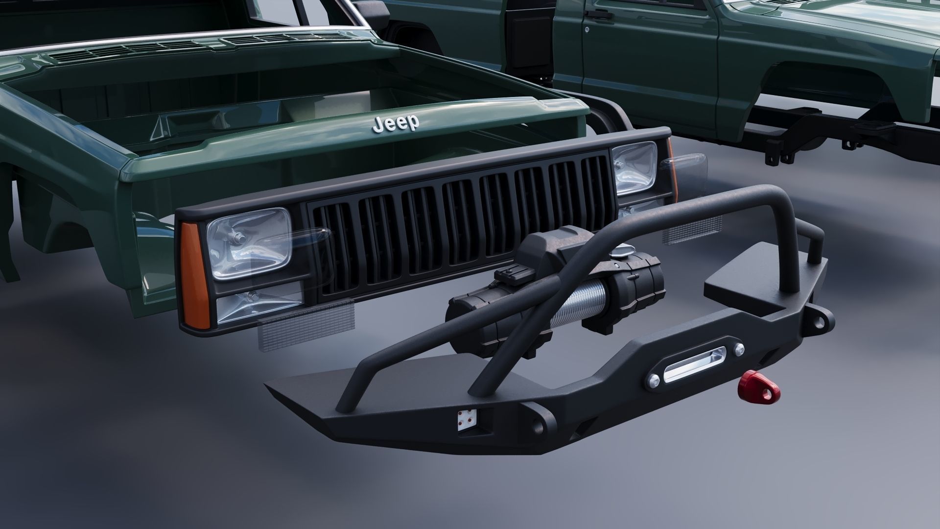 Jeep Comanche 1985 Custom 3D print model_28