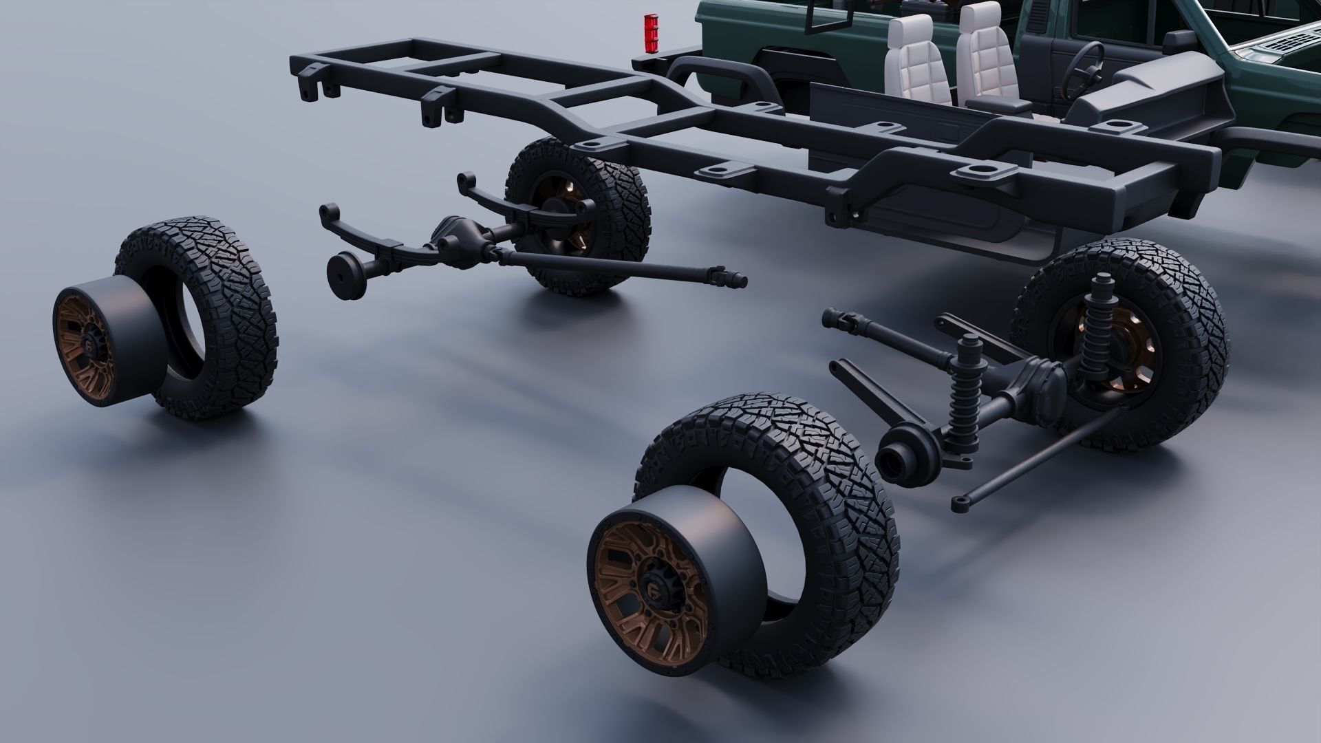 Jeep Comanche 1985 Custom 3D print model_32