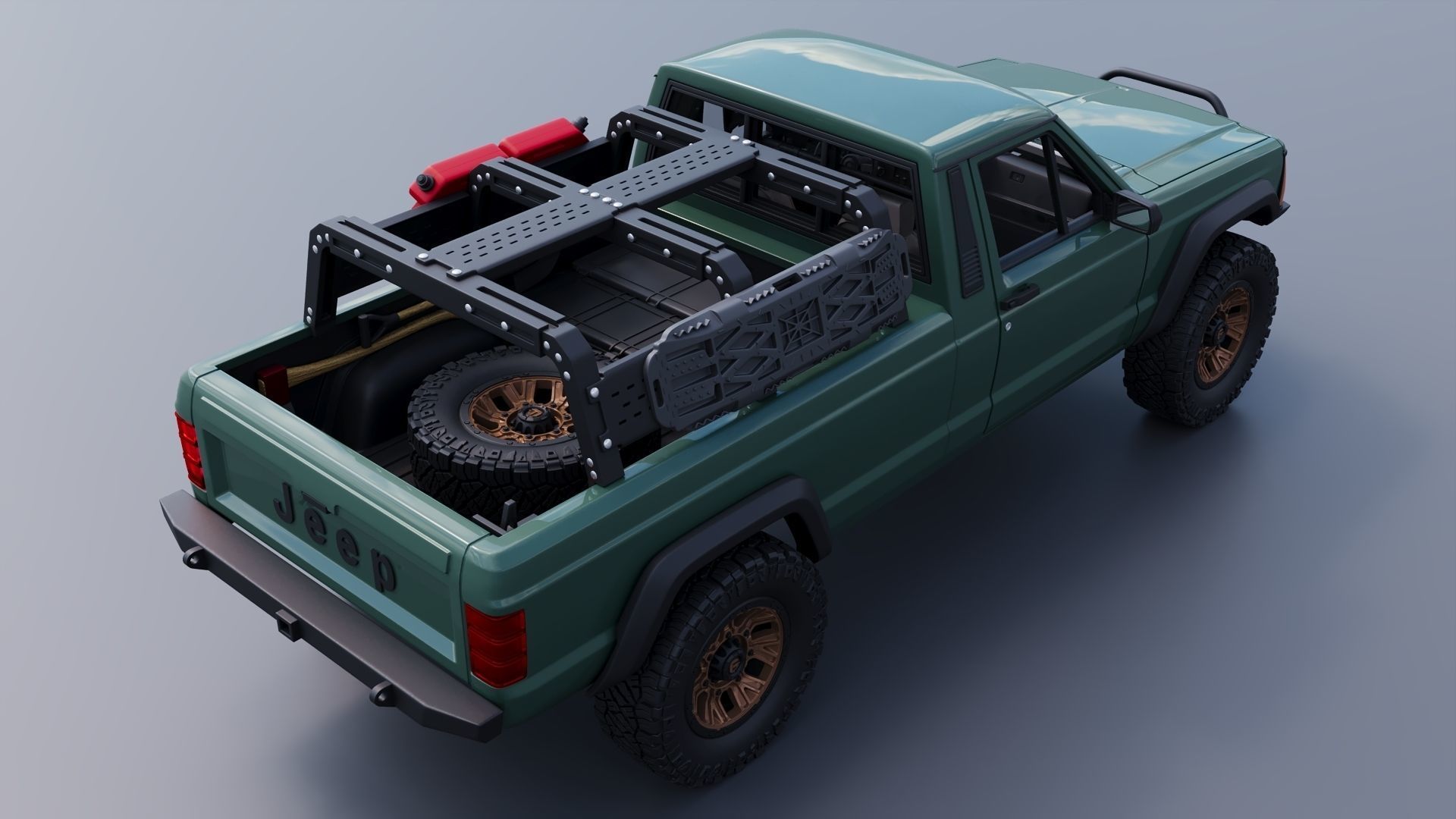 Jeep Comanche 1985 Custom 3D print model_7