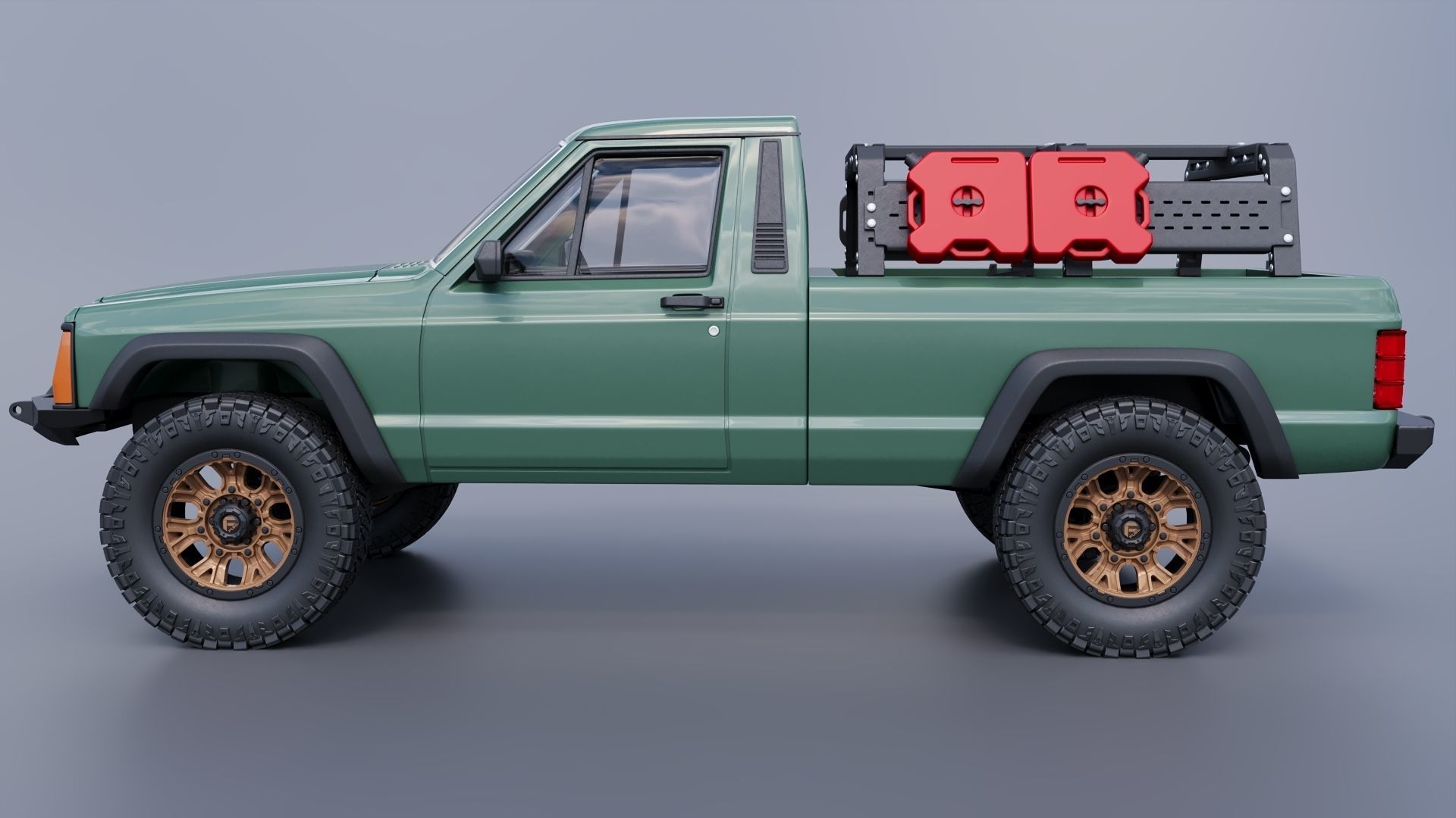 Jeep Comanche 1985 Custom 3D print model_18