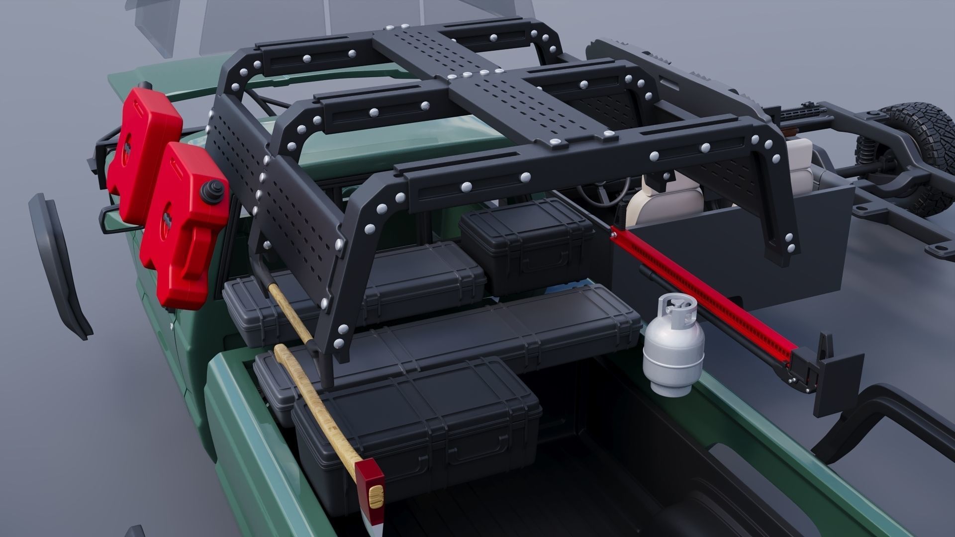 Jeep Comanche 1985 Custom 3D print model_25