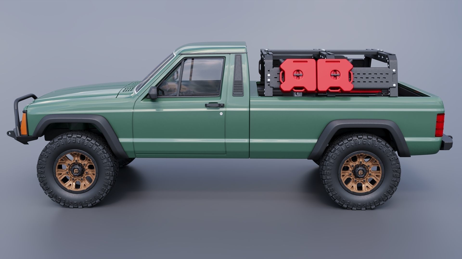 Jeep Comanche 1985 Custom 3D print model_3