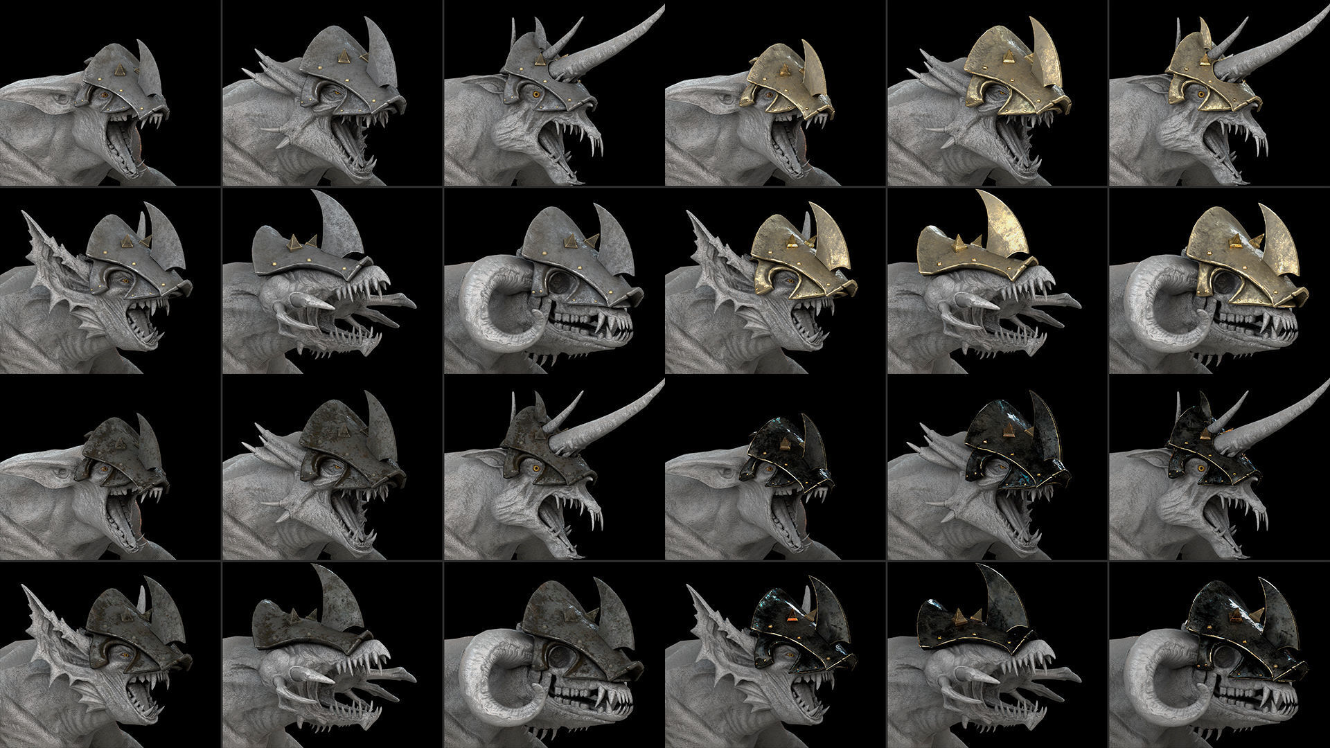 45 Swordman Armor Low-poly 3D model_19