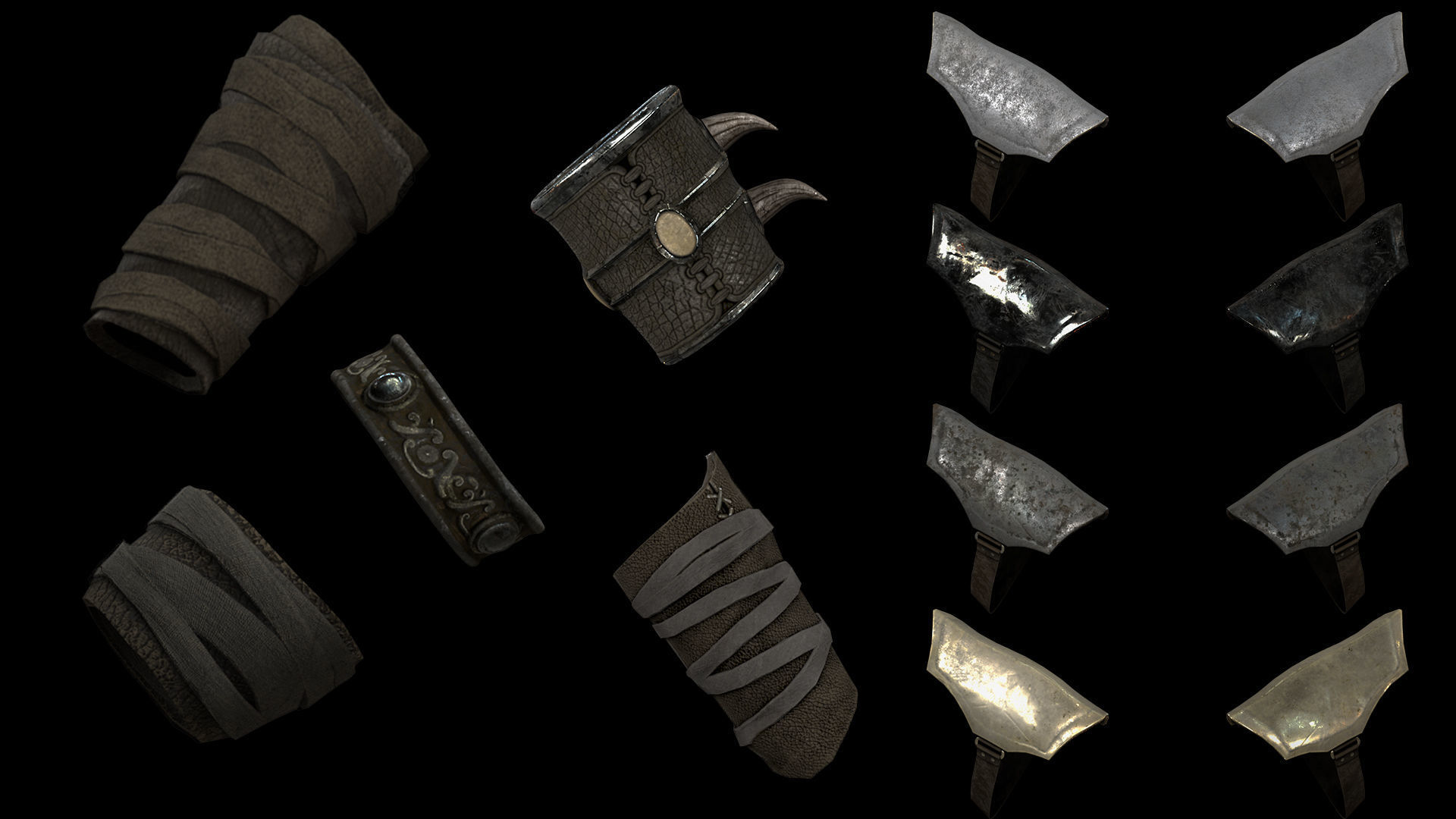 45 Swordman Armor Low-poly 3D model_18