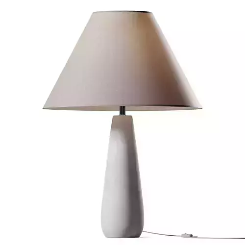 POLAR WHITE CEMENT TABLE LAMP