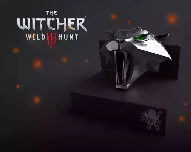 JEWELRY COSPLAY PENDANT MEDALLION WITCHER SCHOOL OF THE CAT